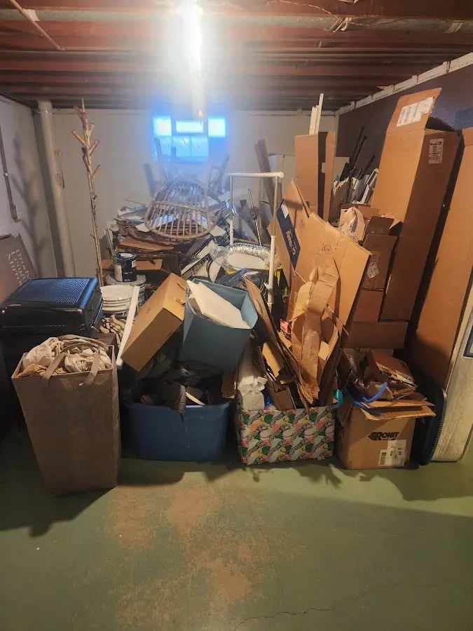 Roll-off dumpster container at job site for Roll Off Dumpster Rental in Shenandoah